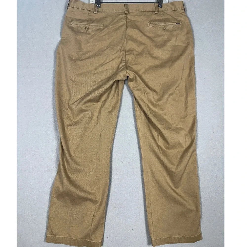 Polo Ralph Lauren Pants Mens 40X30 Tan Khaki Classic Fit Chino Straight Leg Logo